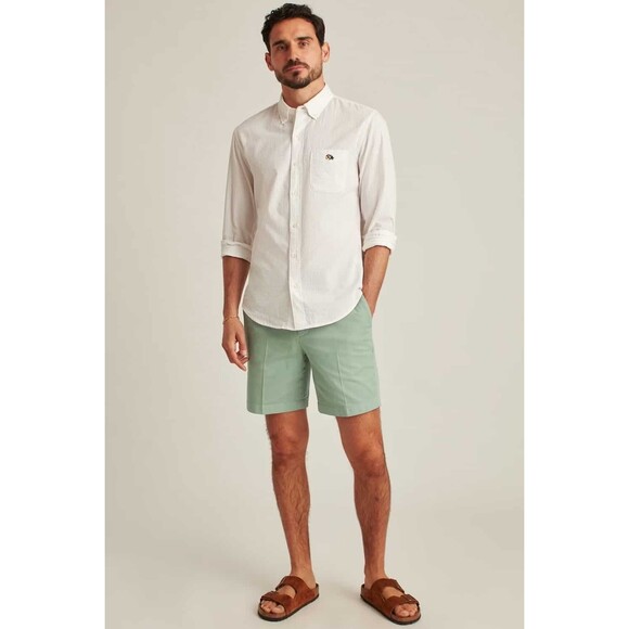 Bonobos Riviera Short Sleeve Buttondown Men's Shirt White Slim Fit XL New 268985